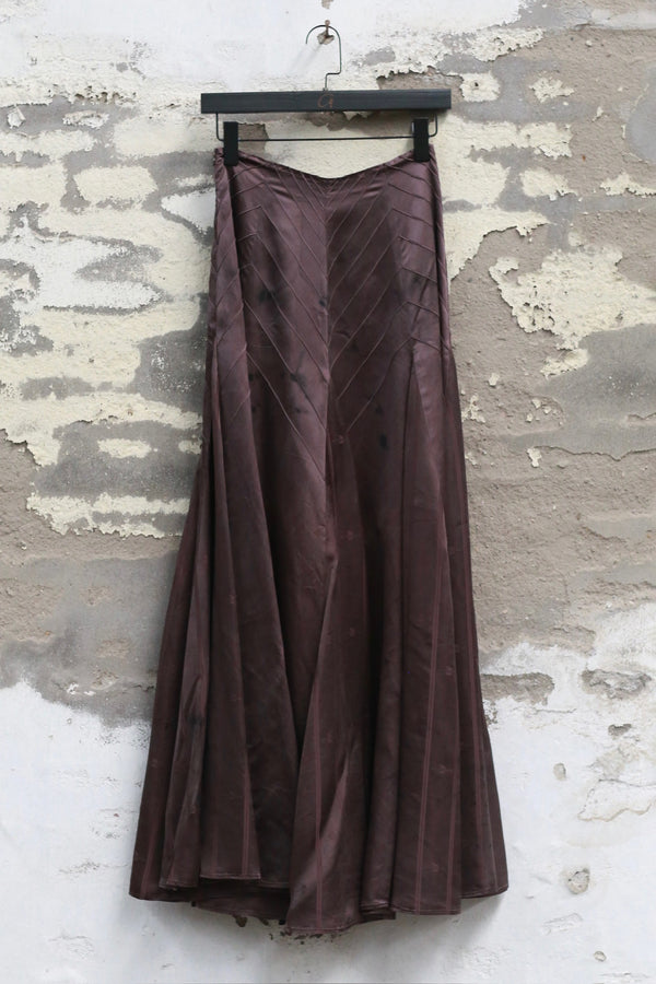 Mutedance 25 Autumn/Winter Waisted Swing Skirt Plant-dyed Highly Handcrafted MD-MD25FW88-purple (MD25FW86)